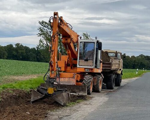 Mobilbagger Mobilbagger Tiefbau Landschaftsbau DSW Weicha - Görlitz und Bautzen